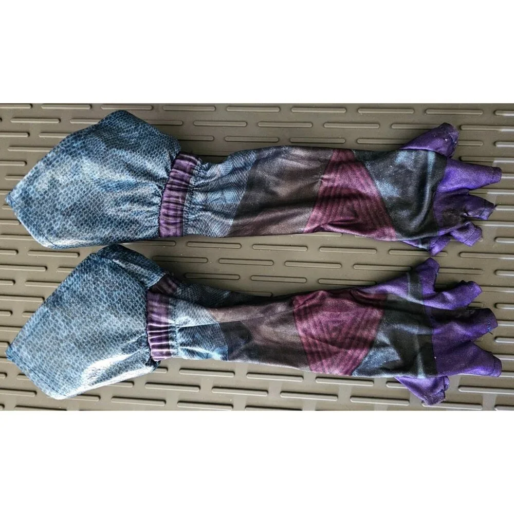 Disney Store Descendants Mal Costume Girls 4 Jacket Top Pants Gloves Halloween
